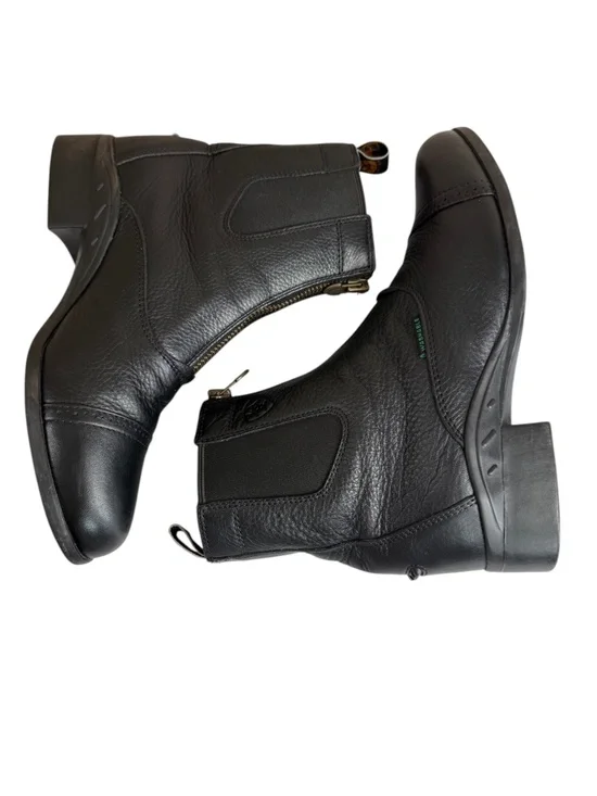 Ariat Heritage Breeze Zip Paddock Boots Black Leather Size 9B - Picture 8 of 15